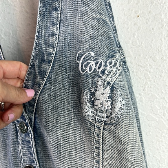 Coogi Y2K Jumpsuit Overalls Halter Neck Backless Women Size 5/6 - Picture 3 of 10